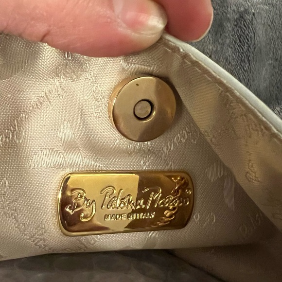 Paloma Picasso White Crossbody Bag w/ Gold Hardware - Picture 7 of 7